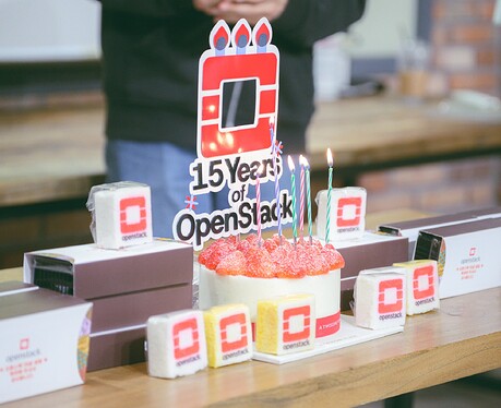 15 years of OpenStack Party Cake