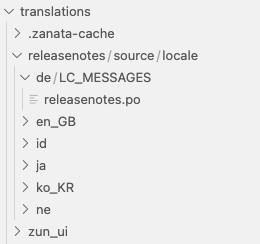 번역 파일 다운로드 결과