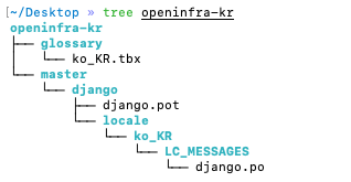 번역 파일 다운로드 및 폴더 구조